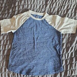 Wonder Nation Heather Blue and Grey Short Sleeve Tee